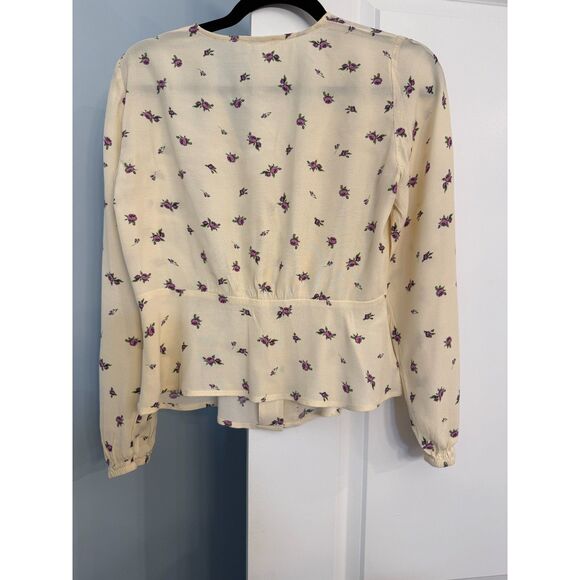 MANGO Floral Print Blouse - Size XS - Picture 7 of 8